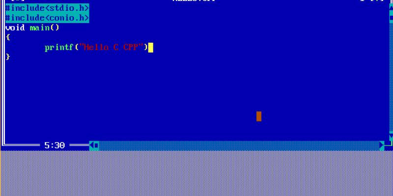 turbo c cpp screenshot