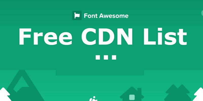 free font awesome cdn list