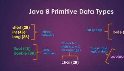 java 8 primitive data types