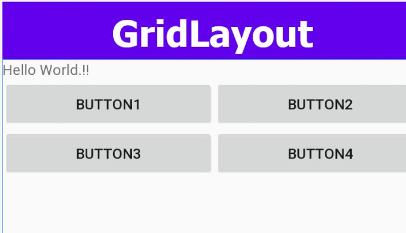 Android GridLayout with Equal Width Columns using Android Studio - Tutorial  | ExamTray