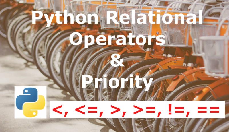 python relational operators tutorial